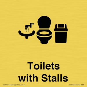 Toilets: Stalls and Wash Basin with Sanitary Bin